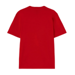 Camiseta GAS Jeans Luc Logo Branding Poppy Red - ECRU