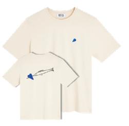 Camiseta Heart Ivory Bask in the Sun