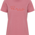 Camiseta ICHI Kamille Heather Rose - ECRU