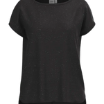Camiseta ICHI Rebel Black - ECRU