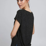 Camiseta ICHI Rebel Black - ECRU