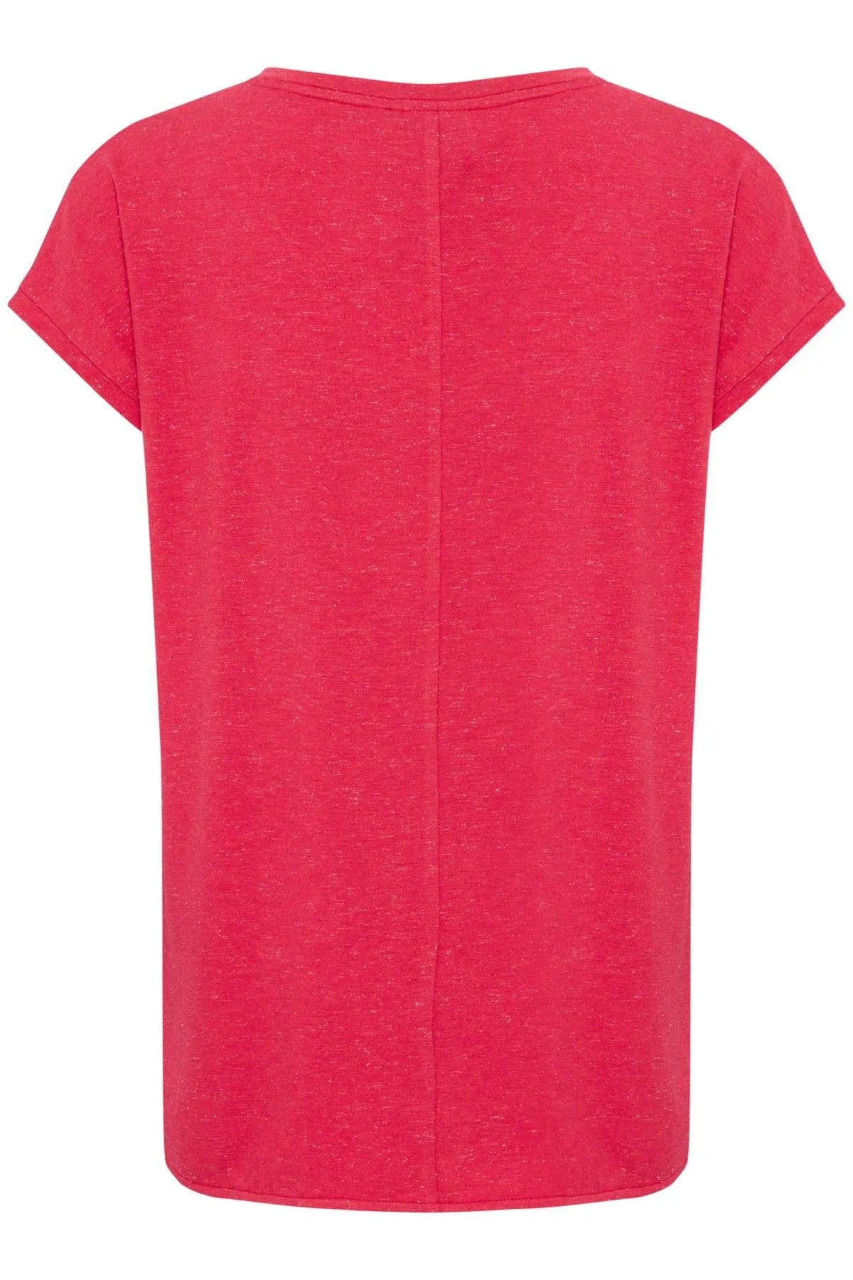 Camiseta ICHI Rebel Cuello Pico Love Potion - ECRU