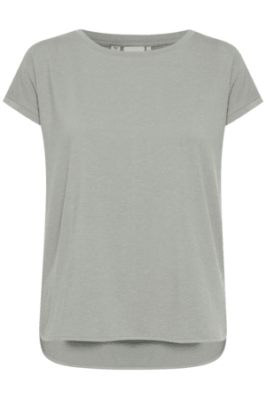 Camiseta ICHI Rebel Medium Grey Melange - ECRU