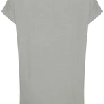 Camiseta ICHI Rebel Medium Grey Melange - ECRU