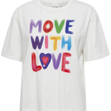 Camiseta ICHI Runella Cloud Dancer - ECRU