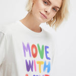 Camiseta ICHI Runella Cloud Dancer - ECRU