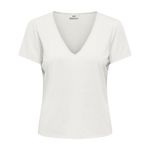 Camiseta JDY Dora Glitter Cloud Dancer - ECRU