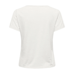 Camiseta JDY Dora Glitter Cloud Dancer - ECRU