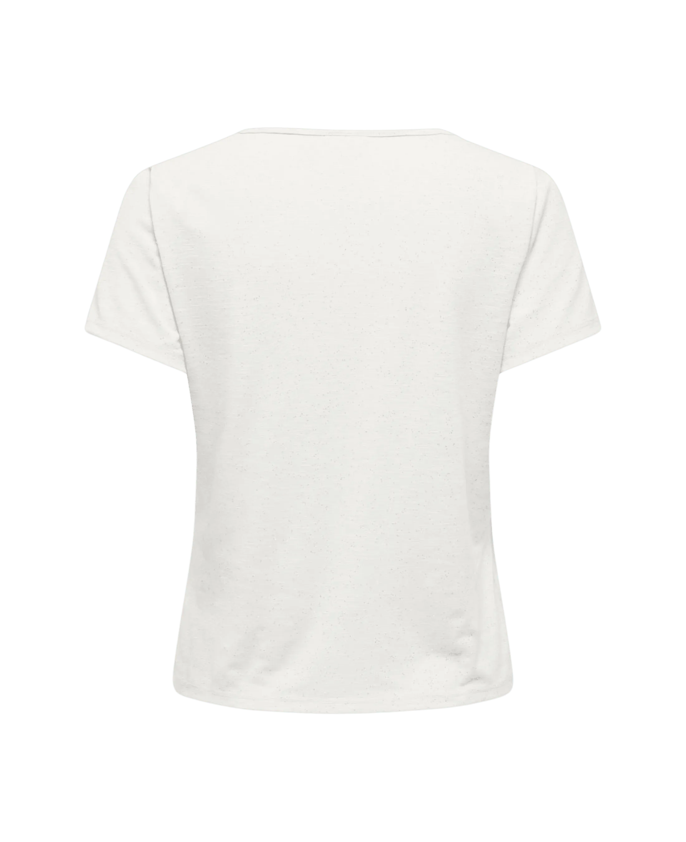 Camiseta JDY Dora Glitter Cloud Dancer - ECRU