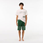 Camiseta Lacoste con Detalle de la Marca a Contraste - ECRU