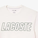 Camiseta Lacoste con Detalle de la Marca a Contraste - ECRU