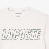 Camiseta Lacoste con Detalle de la Marca a Contraste - ECRU
