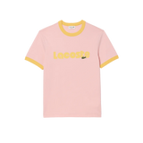Camiseta LACOSTE Estampado Contraste - ECRU