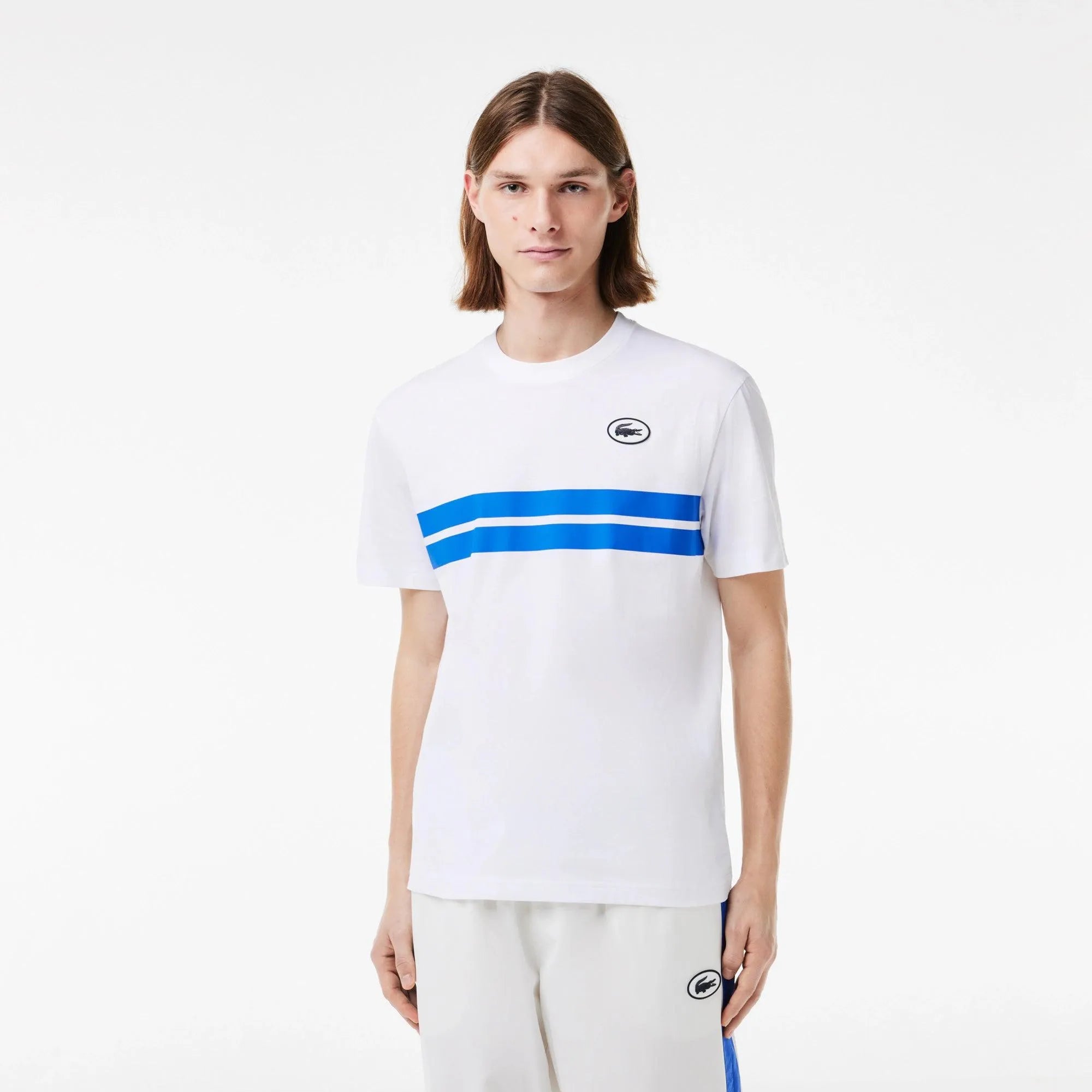 Camiseta LACOSTE Heritage Blanco - ECRU