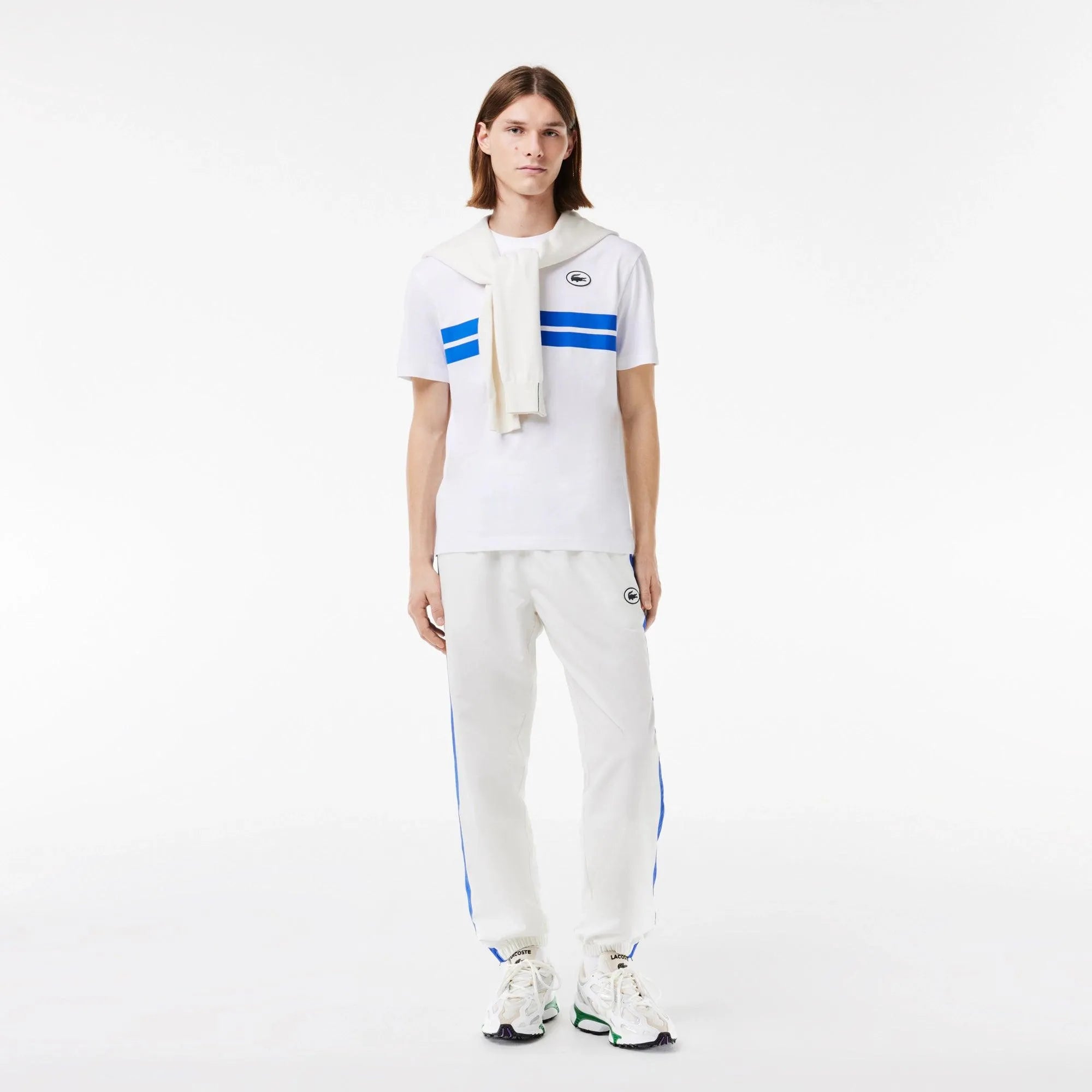 Camiseta LACOSTE Heritage Blanco - ECRU