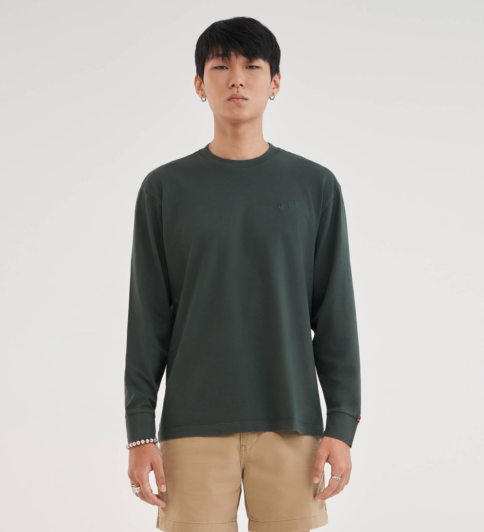 Camiseta Levi's® Garment Dye Darkest Spruce Green - ECRU