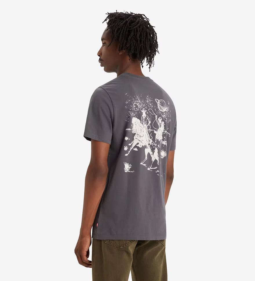 Camiseta Levi's® Space Cowboy Andesite Ash Negro - ECRU