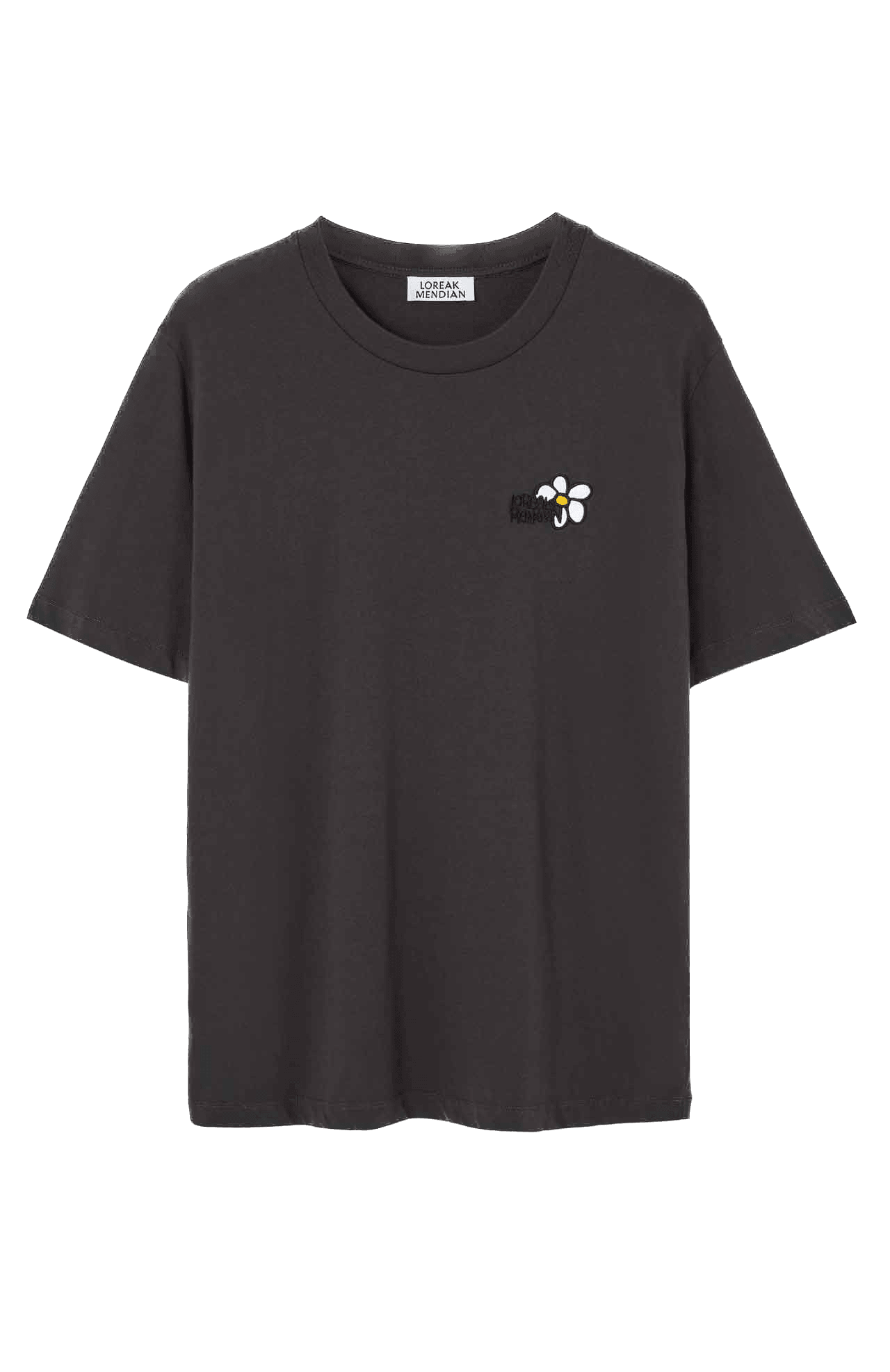 Camiseta Loreak Mendian TS Marga Fine Dark Chocolate - ECRU