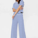 Camiseta Nümph Nuhuba Dazzling Blue - ECRU