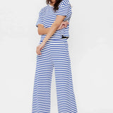 Camiseta Nümph Nuhuba Dazzling Blue - ECRU