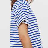 Camiseta Nümph Nuhuba Dazzling Blue - ECRU