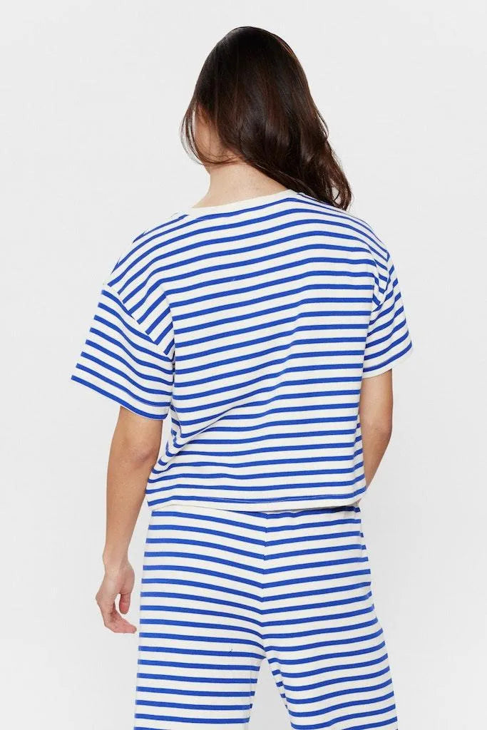 Camiseta Nümph Nuhuba Dazzling Blue - ECRU