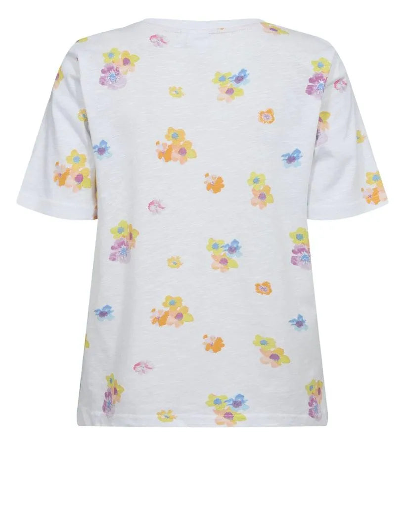 Camiseta Nümph Nulia Bright White - ECRU