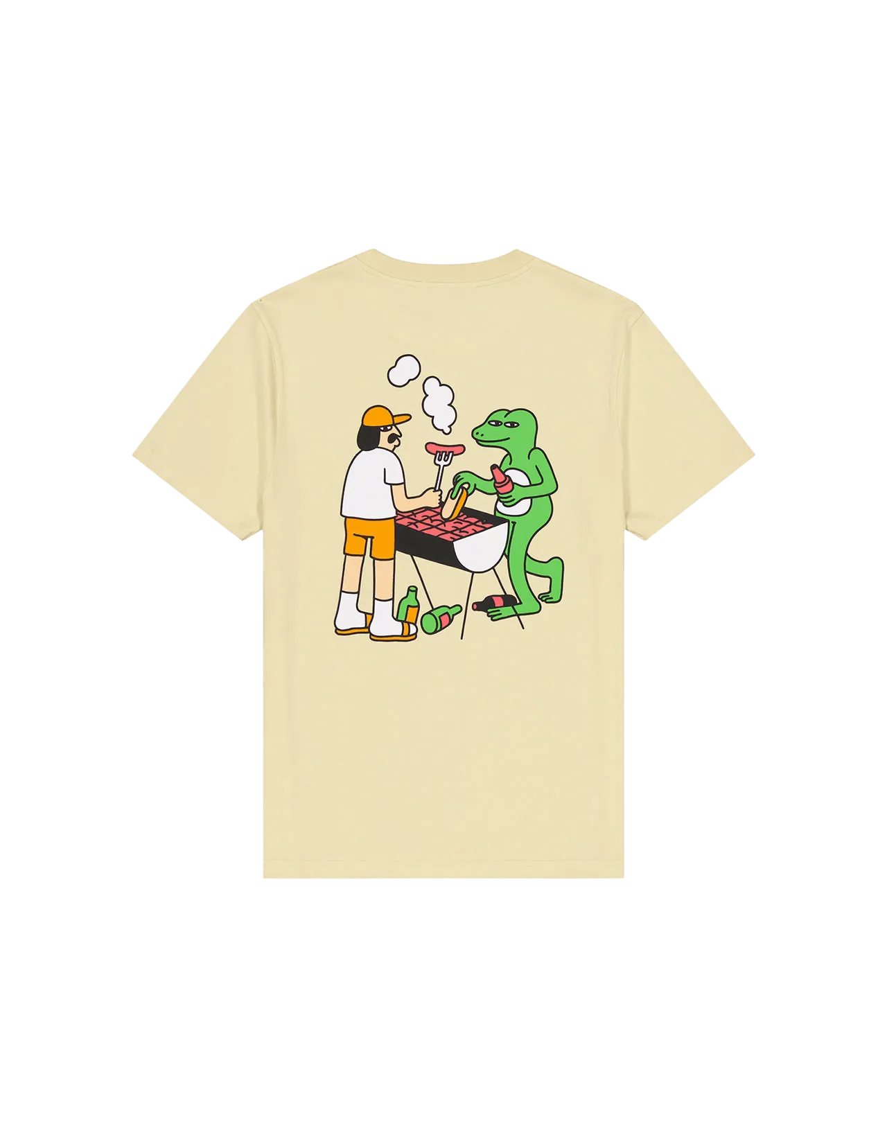 Camiseta Olow Unisex BBQ - ECRU