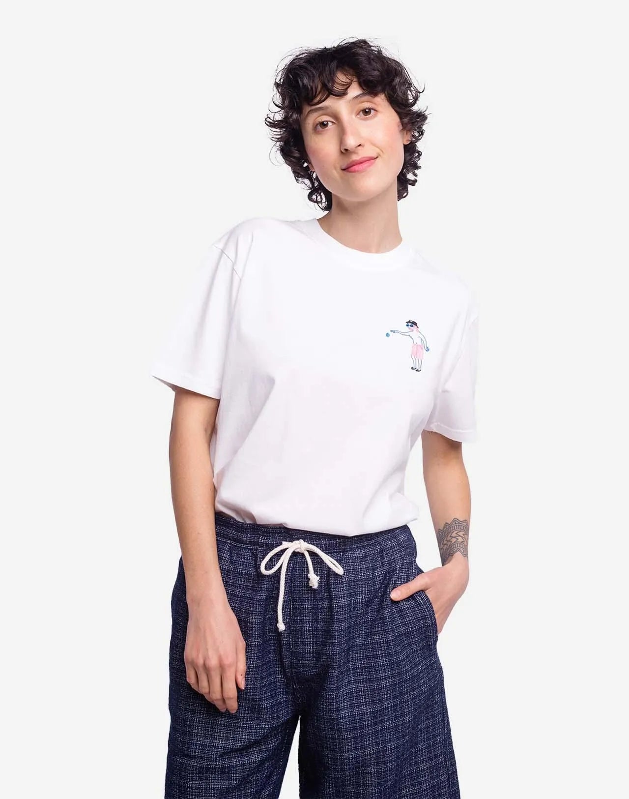 Camiseta Olow Unisex Bouliste - ECRU