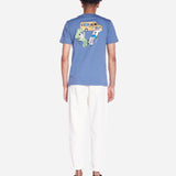 Camiseta Olow Unisex Hippie Van Cobalt Blue - ECRU