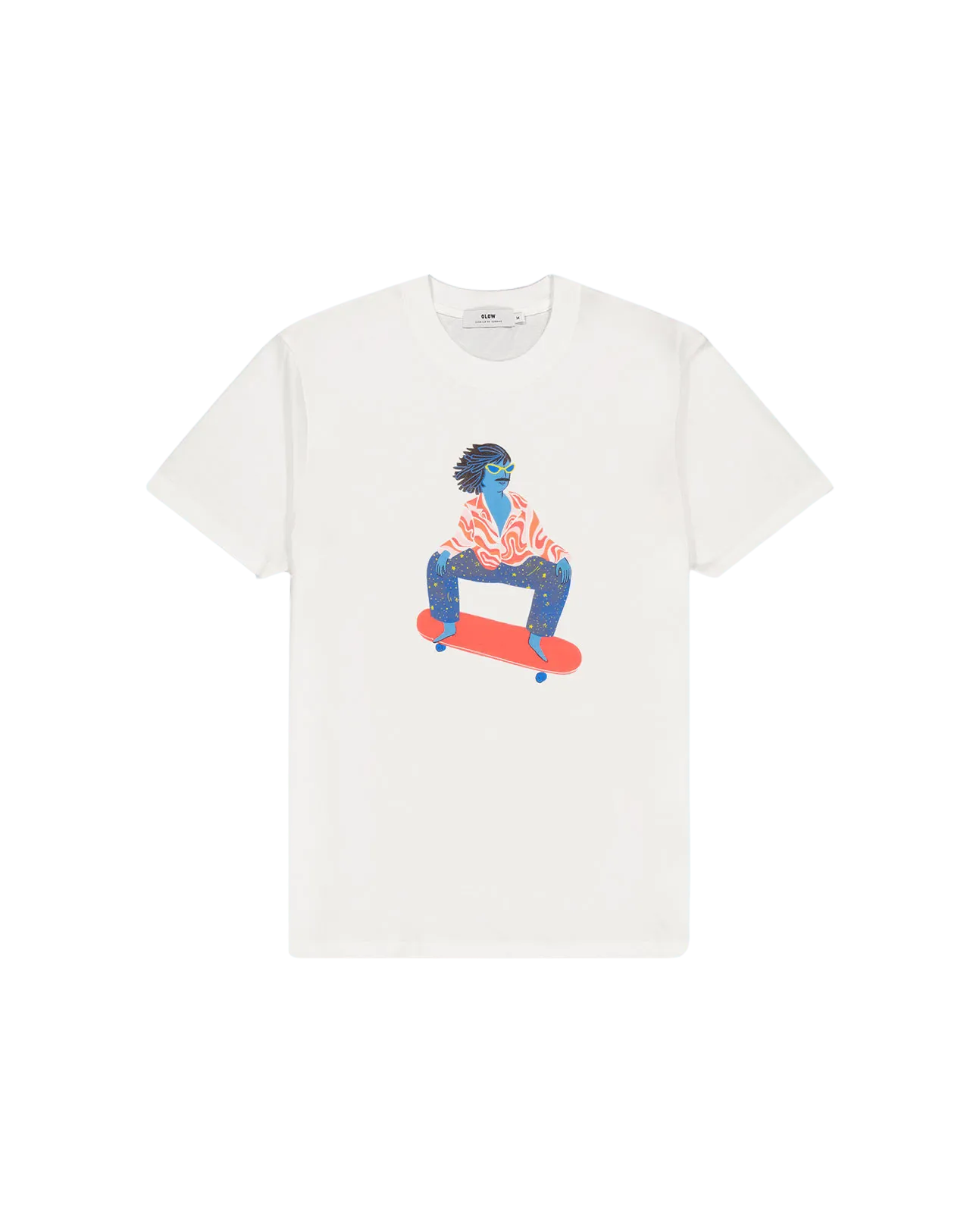 Camiseta Olow Unisex Skatos - ECRU