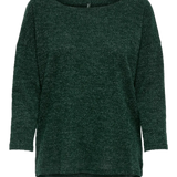 Camiseta ONLY Alba Oversize 3/4 Pine Grove - ECRU