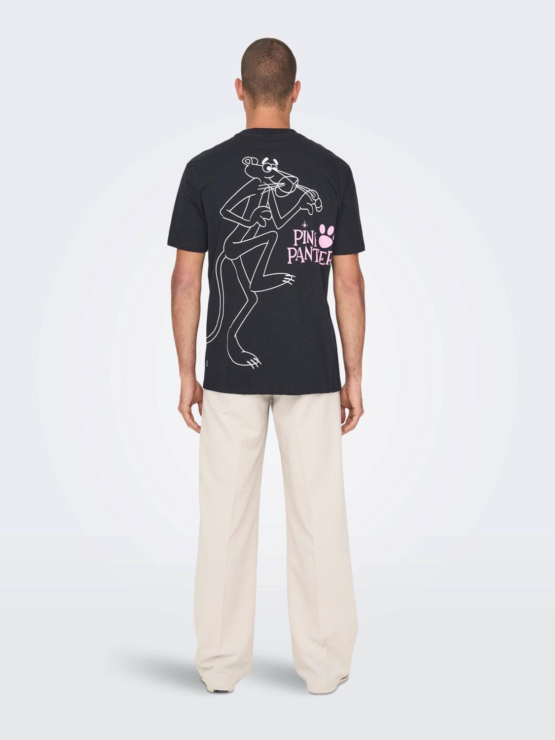 Camiseta Only & Sons Pink Panther Dark Navy - ECRU