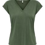 Camiseta Only Cuello Pico Free Duffel Bag - ECRU