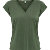 Camiseta Only Cuello Pico Free Duffel Bag - ECRU