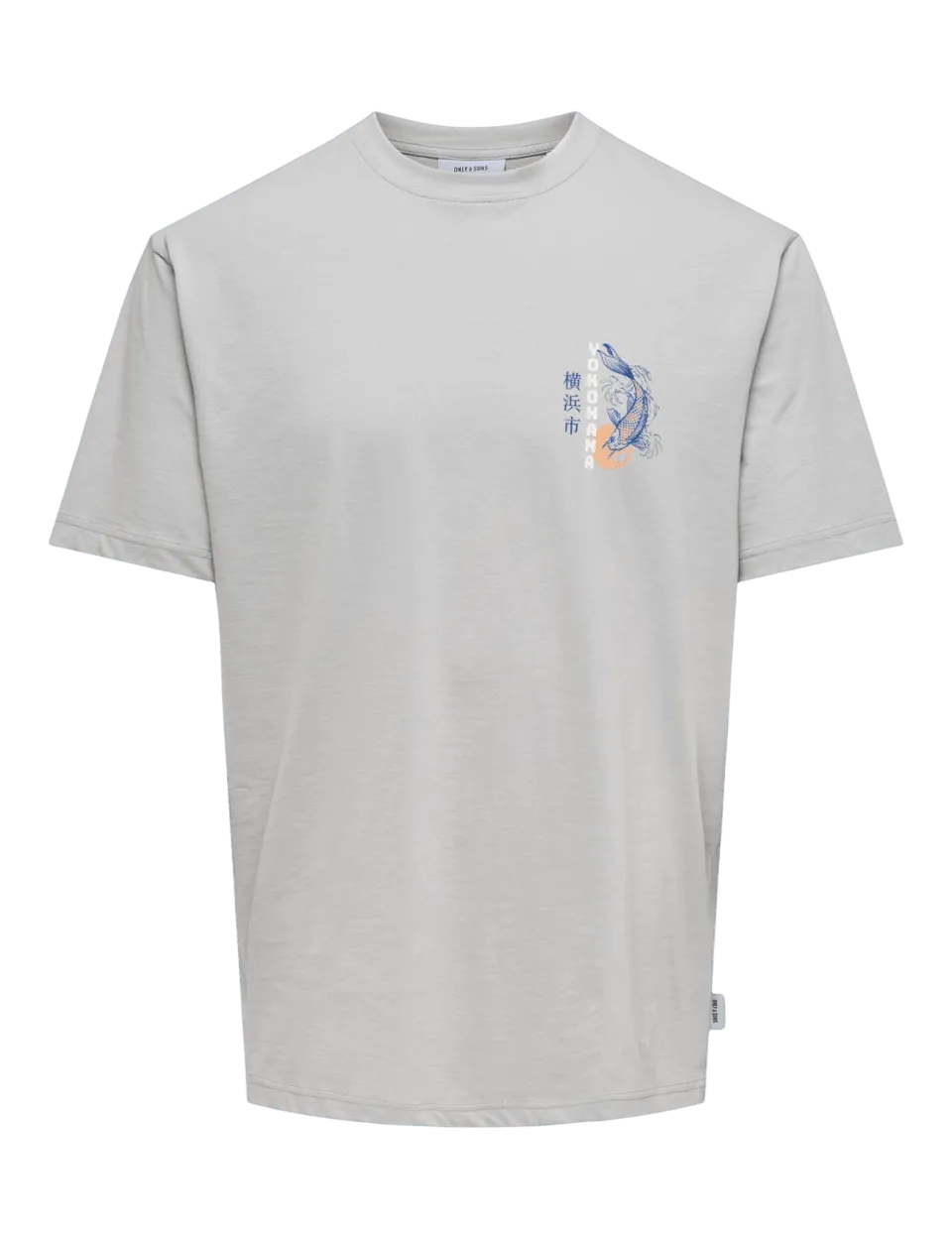 Camiseta Only&Sons Keane Mirage Grey - ECRU