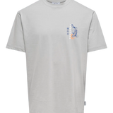 Camiseta Only&Sons Keane Mirage Grey - ECRU