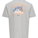 Camiseta Only&Sons Keane Mirage Grey - ECRU