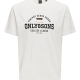 Camiseta Only&Sons Lenny Vintage Print Cloud Dancer - ECRU