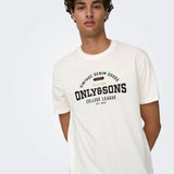 Camiseta Only&Sons Lenny Vintage Print Cloud Dancer - ECRU