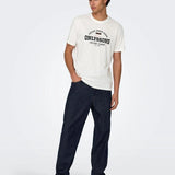 Camiseta Only&Sons Lenny Vintage Print Cloud Dancer - ECRU