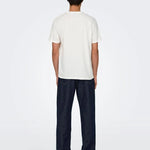 Camiseta Only&Sons Lenny Vintage Print Cloud Dancer - ECRU