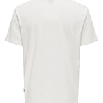 Camiseta Only&Sons Lenny Vintage Print Cloud Dancer - ECRU