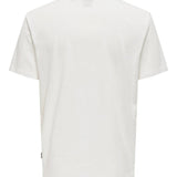 Camiseta Only&Sons Lenny Vintage Print Cloud Dancer - ECRU