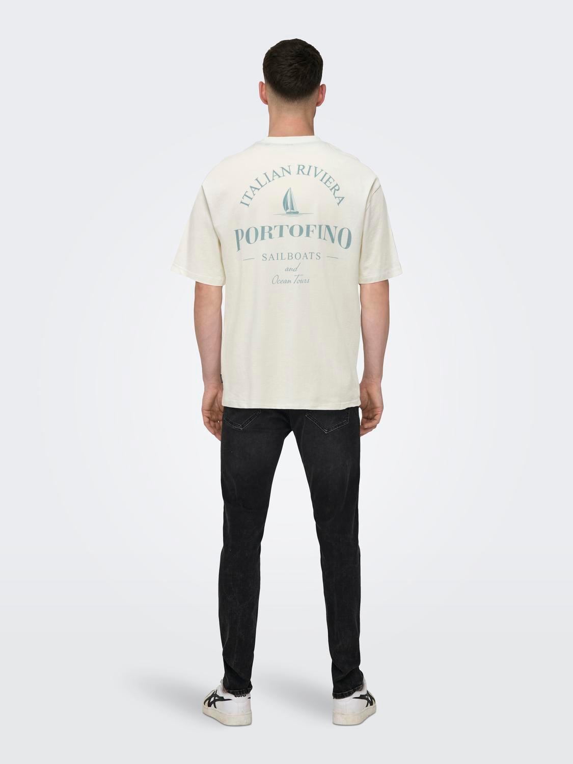 Camiseta Only&Sons Milo Portofino - ECRU