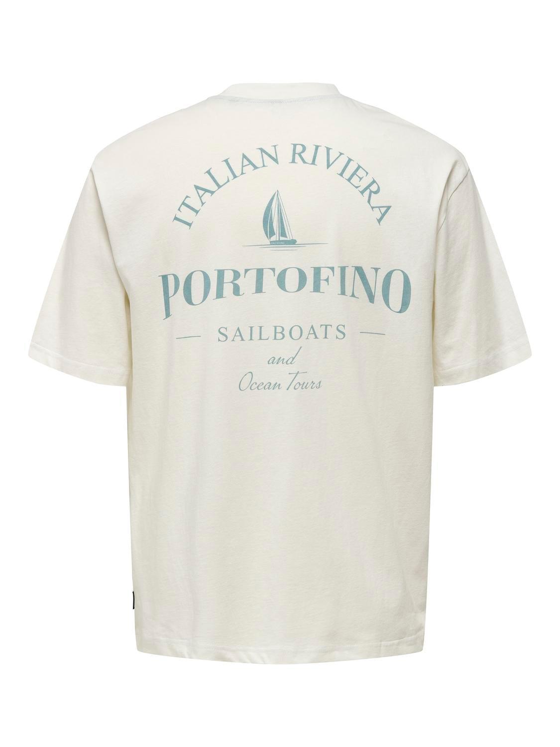 Camiseta Only&Sons Milo Portofino - ECRU