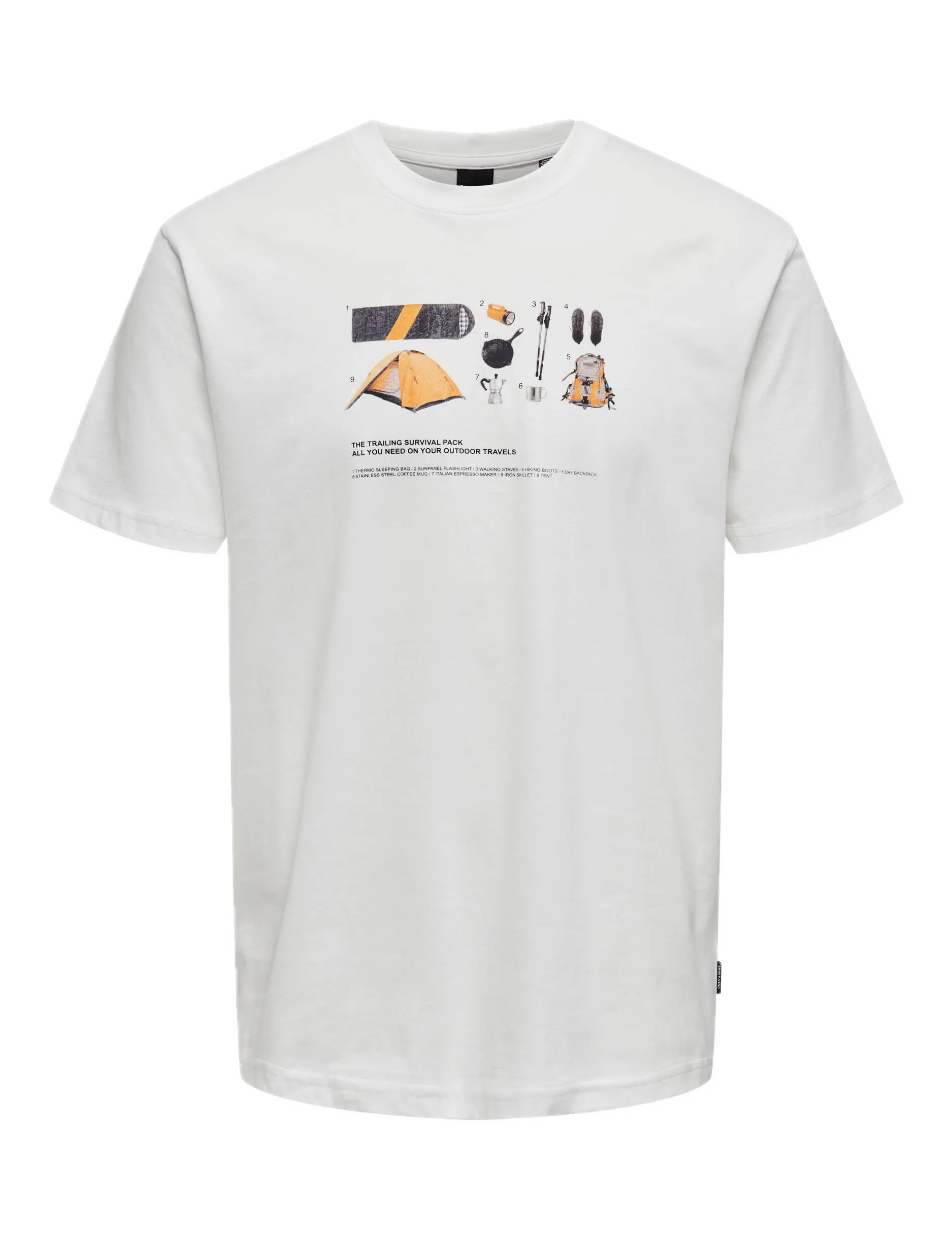 Camiseta Only&Sons Ole Gear Cloud Dancer - ECRU