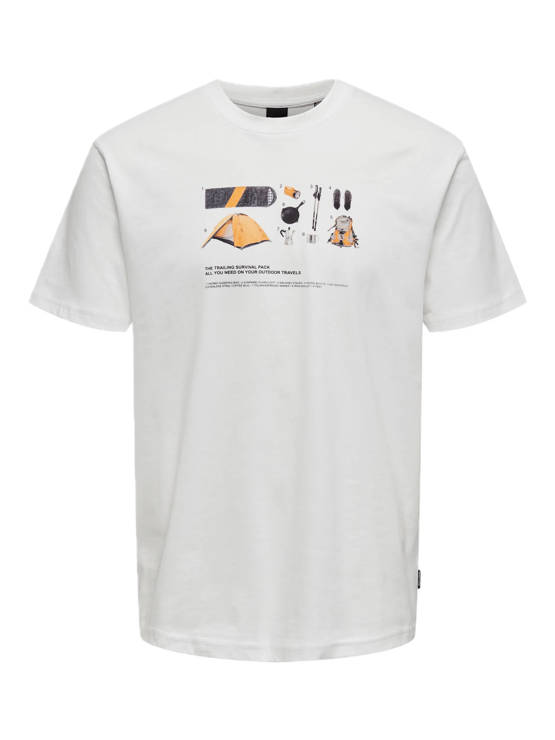 Camiseta Only&Sons Ole Gear Cloud Dancer - ECRU