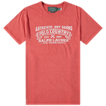 Camiseta Polo Ralph Lauren Classic Fit de punto Polo Country Roja - ECRU
