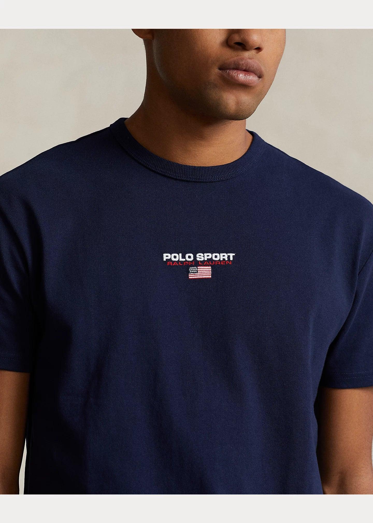 Camiseta Polo Ralph Lauren Classic Fit de punto Polo Sport Azul - ECRU